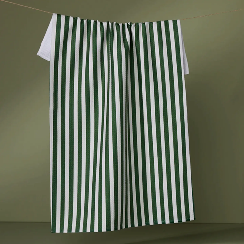 Ribbon Green Tea Towel