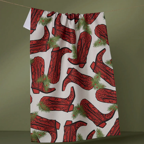 Rodeo Red Tea Towel