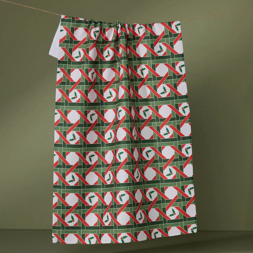 Yuletide Lattice Tea Towel