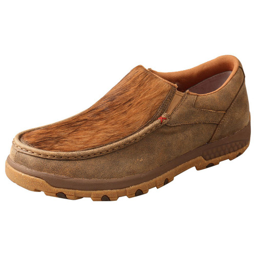 MENS SLIP ON DRIVING MOC - BOMBER/BRINDLE MXC0009