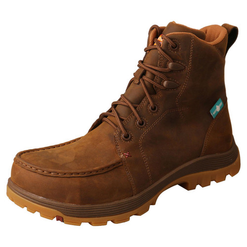6" Work Oblique Toe Boot - Distressed Saddle MFSWNW1