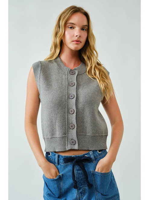 Super Soft Basic Vest Cardigan