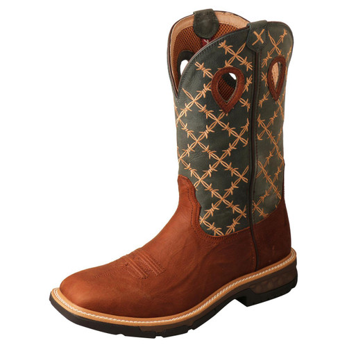 12" Western Work Boot - Mocha & Slate MXB0005