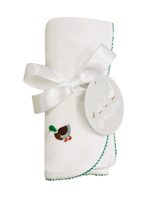 Pip Embroidered Blanket - Mallards