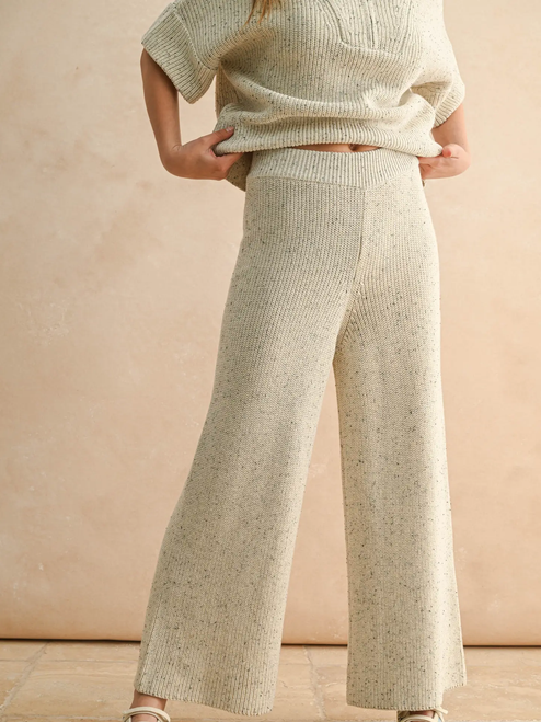 Salt and Pepper Knitted Pants