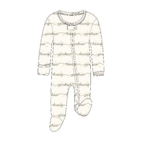 2-WAY ZIPPER FOOTIE - HOWDY