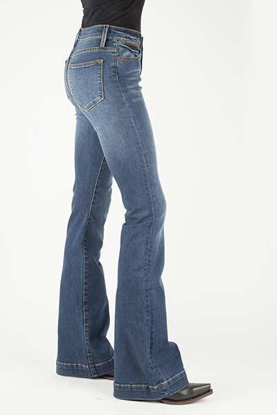WOMENS JEAN 921 HIGH RISE FLARE FIT STETSON BACK POCKET 11-054-0921-2404 BU