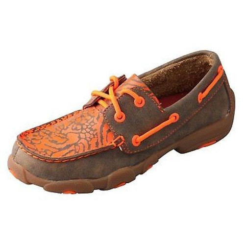Boat Shoe Driving Moc - Bomber &  Neon Orange YDM0008