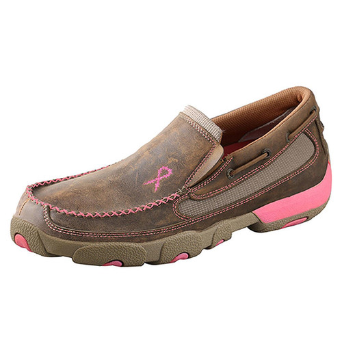 Slip-On Driving Moc - Bomber & Neon Pink WDMS003