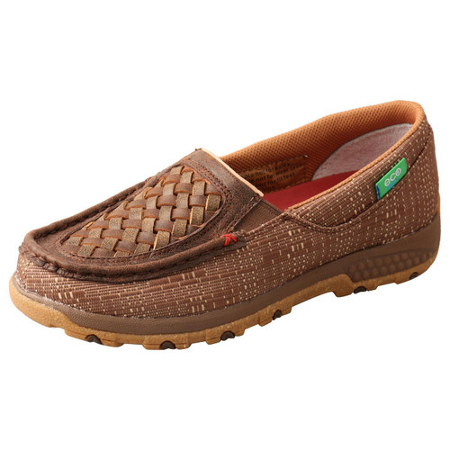 Slip-On Driving Moc - Woven Brown & Coffee WXC0009