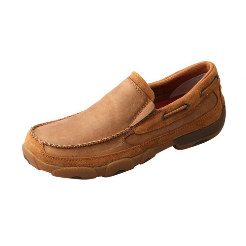 MENS SLIP-ON DRIVING MOC - TAN MDMS018