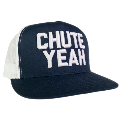 CHUTE YEAH NAVY & WHITE MESHBACK