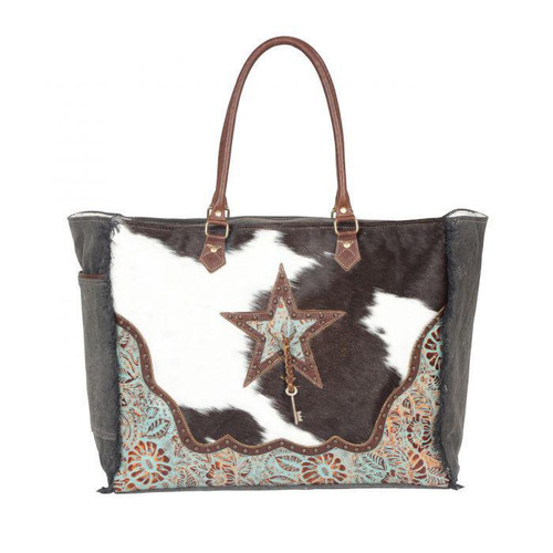 ASTERIAS CANVAS & HAIRON BAG S-4393