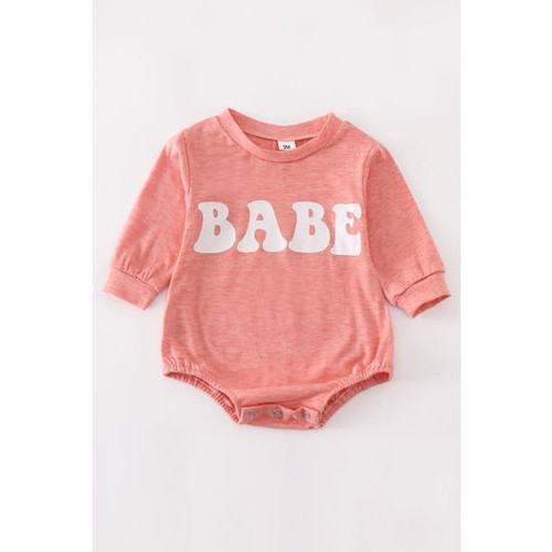 PINK BABE SWEATSHIRT ROMPER
