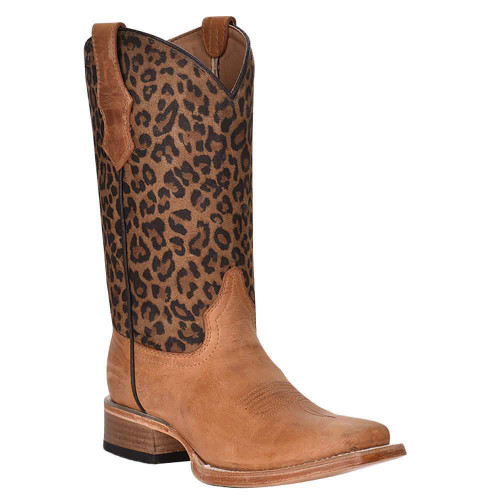 TN HONEY LEOPARD PRINT SHAFT SQ. TOE - J7104