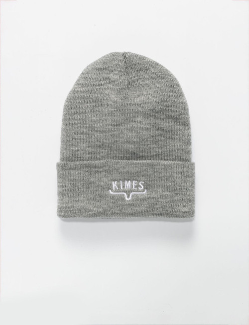 KIMES RANCH HUXTON EMB BEANIE - LT GREY HEATHER