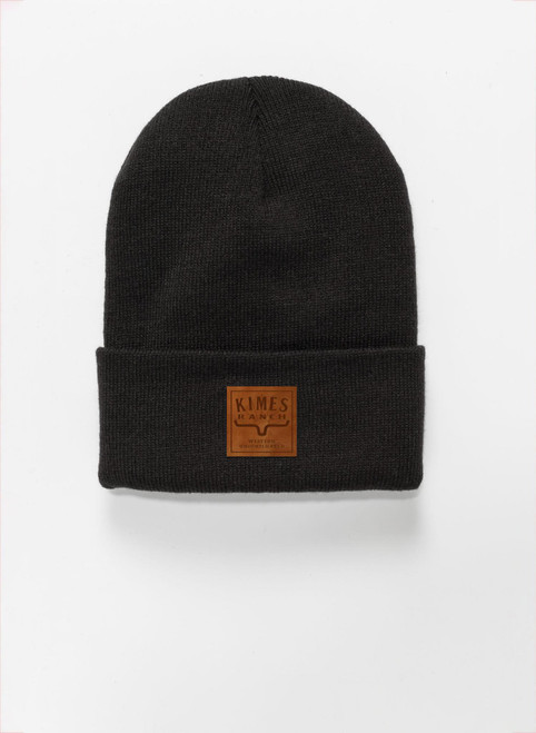 KIMES RANCH PREMIUM BRANDED BEANIE - BLACK