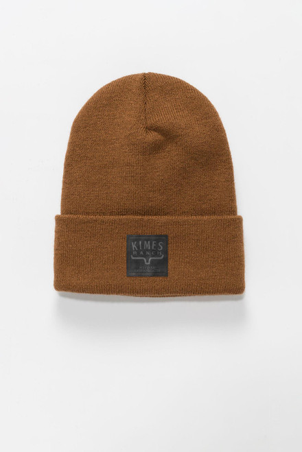 KIMES RANCH PREMIUM BRANDED BEANIE - WW BROWN