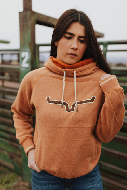 KIMES WOMEN'S TWO SCOOPS FLEECE - RUSTY HEATHER