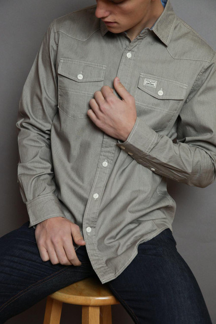 KIMES RANCH MEN'S CASSIDY CHAMBRAY