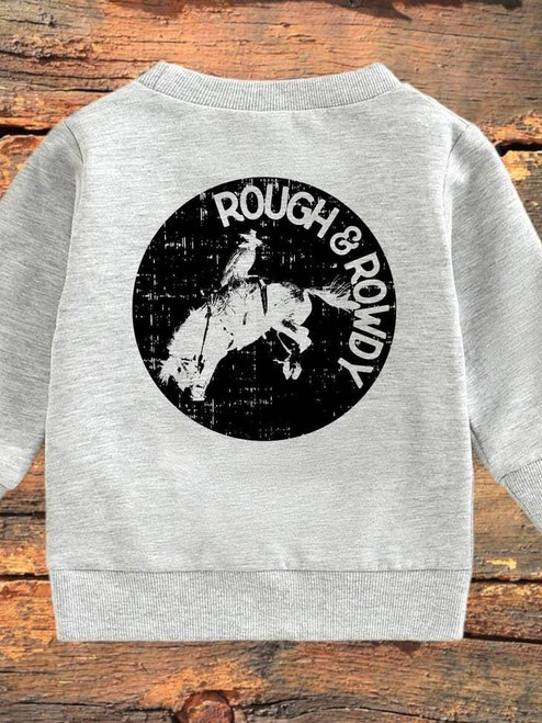 ROUGH & ROWDY CREWNECK - GREY