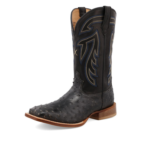 11" Ruff Stock - Black Ostrich & Black - MRSL045