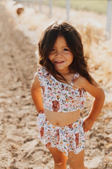 COW PRINT SWIMSUIT BABY/GIRLS SWIMSUIT