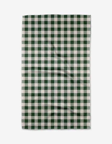 Christmas Gingham Kitchen Tea Towel