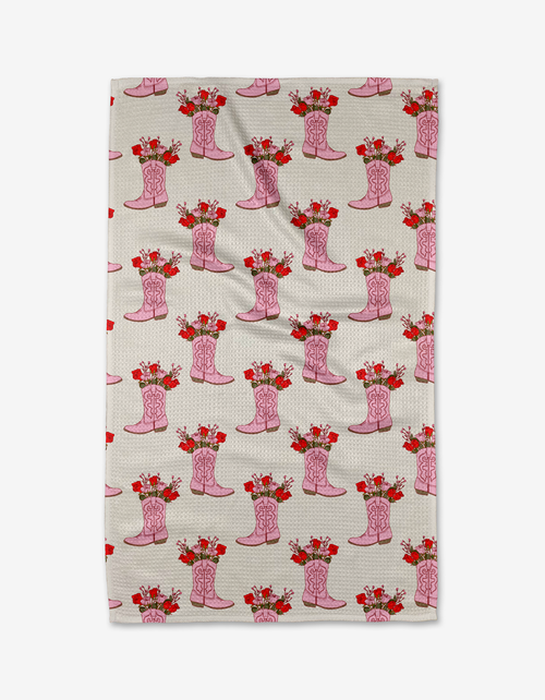 Cowgirl Boots Kitchen Tea Towel