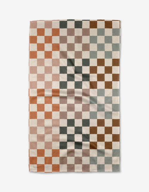Autumn Checkers Kitchen Tea Towel