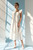 Olivia Ruffle Smocked Torso Poplin Midi Dress - White