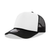 Decky 6025 - Mid Profile, 5 Panel Foam Trucker Hat - 6025 | Blk/Wht/Blk