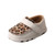 *INFANT DRIVING MOCCASINS - WHITE/LEOPARD ICA0001