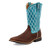 Top Hand - Distressed Saddle & Teal YTH0015