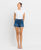 High Rise Distressed Hem A-Line Shorts | Swerve
