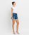 High Rise Distressed Hem A-Line Shorts | Swerve