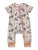 Short Sleeves Rodeo Bull Skull Baby Western Zipper Romper