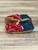 Red Paisley and Denim Moccasins