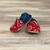 Red Paisley and Denim Moccasins