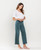 High Rise Crop Wide Leg Jeans - Balsam