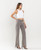 90's Vintage Super High Rise Hem Detail Flare Jeans - Smokey Olive