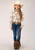 GIRLS L/S SHIRT   RELATED SEPERATE 1492 RETRO RODEO PRINT RAYON 03-080-0590-2039