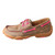 YOUTH DRIVING MOCCASINS BOAT/NEON PINK YDM0015