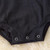 Black Bell Sleeve Onesie with Snaps