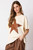 Half Sleeve Top with Washed Star - Cream