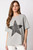 Half Sleeve Top with Washed Star - Grey