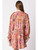 Vintage Floral Printed Corduroy Shirt Dress - Mustard