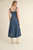 Paneled Denim Long Dress