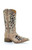 TN BRONZE/BLACK GLITTER INLAY & EMBROIDERY SQ. TOE T0042