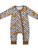 Long Sleeves Smile Plaid Baby Kids Bamboo Zipper Romper
